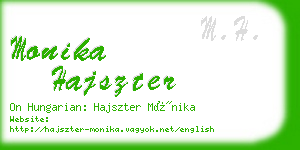 monika hajszter business card